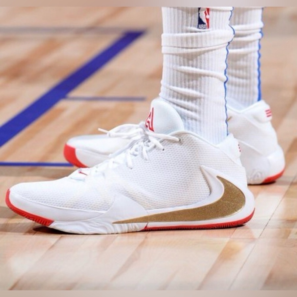 Nike Zoom Freak 1 Player Exclusive White Gold Red